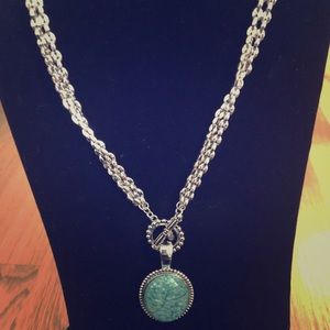 Cozumel Turquoise Silver Necklace